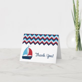 Nautical Thank You Card card