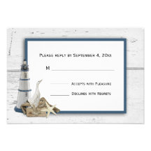 Nautical Themed RSVP Invitations