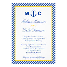 Nautical Wedding Invitation