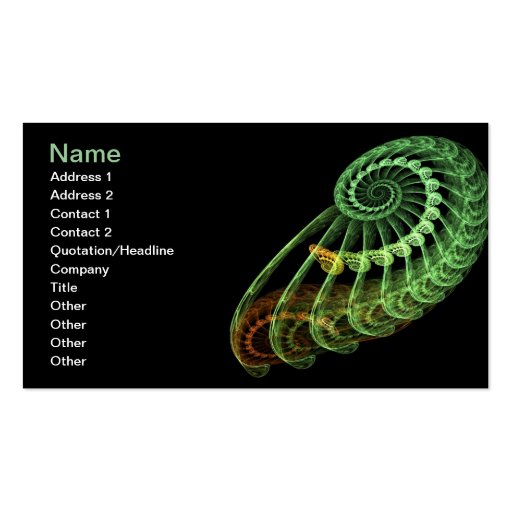 Nautilus Business Card (front side)