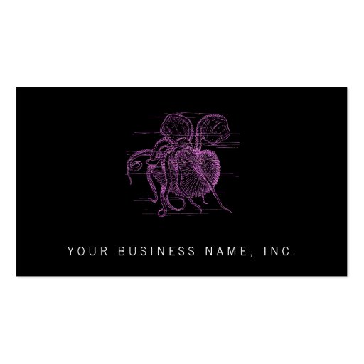 Nautilus (letterpress style) business card (front side)