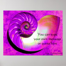 Nautilus personalizado A12 Shell Poster.2
