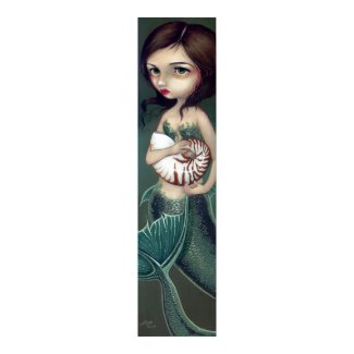 Nautilus Shell Mermaid Art Print print