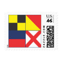 Nautucal Flags LOVE postage