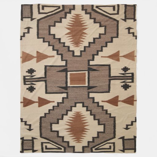 NAVAJO INDIAN (Simulated) Fleece Blankets Fleece Blanket Zazzle