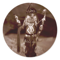 Navajo man in ceremonial dress stickers by MyOtherPlanet Navajo man in ceremonial dress stickers