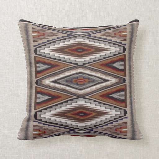 Navajo Rug II Throw Pillow Zazzle