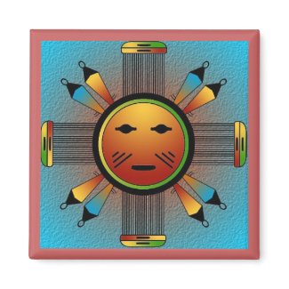 Navajo Sun Face magnet