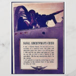 Naval Aircrewman'a Creed Flyer Design