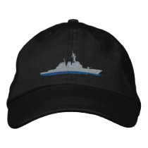 Naval Destroyer embroidered hats by ZazzleEmbroidery Naval Destroyer embroidered hats