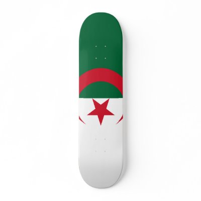 Naval Ensign, Algeria Skate Board Deck by bestflag