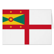 Naval Ensign Of Grenada, Greenland flag Card