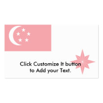 Naval Ensign Of Singapore, Sierra Leone Business Card Template