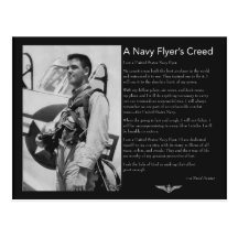 Naval Flyer's Creed Postcards