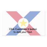 Naval Jack Of Paraguay, Papua New Guinea flag Business Card Template