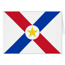 Naval Jack Of Paraguay, Papua New Guinea flag Greeting Cards