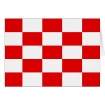 Naval Jack Of The Independent State Of Croatia, Cr Greeting Card