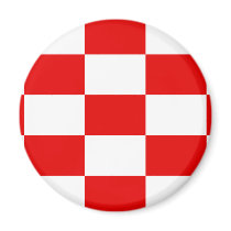 Naval Jack Of The Independent State Of Croatia, Cr Magnets