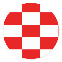 Naval Jack Of The Independent State Of Croatia, Cr Sticker