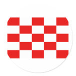Naval Jack the Independent State Croatia, Croatia Round Stickers