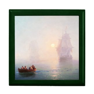 Naval Ship Ivan Aivazovsky seascape waterscape sea Gift Boxes
