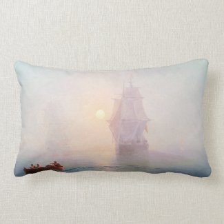 Naval Ship Ivan Aivazovsky seascape waterscape sea Pillows