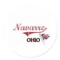 Navarre Ohio City Classic Round Sticker