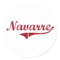 Navarre Ohio Classic Design Round Sticker