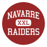 Navarre - Raiders - High School - Navarre Florida Round Stickers