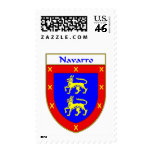 Navarro Coat of Arms/Family Crest Stamp
