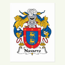 Navarro Family Crest Postcard