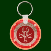 Naveen Jewels in Red Fabric Patchwork keychains by doonagiri Naveen Jewels in Red Fabric Patchwork keychains