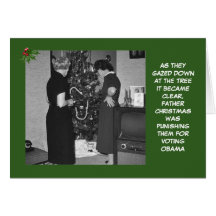 Navidad anti de Obama Tarjeta