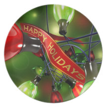 Navidad de la placa dinner plate