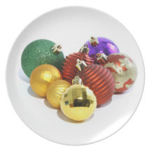 Navidad de la placa dinner plates