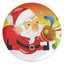 Navidad de la placa dinner plates