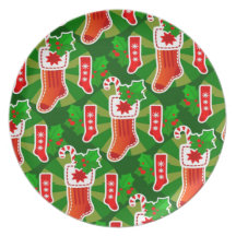 Navidad de la placa plate