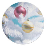 Navidad de la placa plates