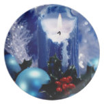 Navidad de la placa plates