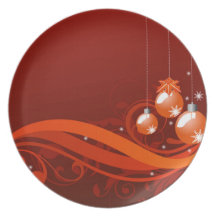 Navidad de la placa plates