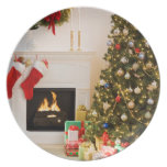 Navidad de la placa plates