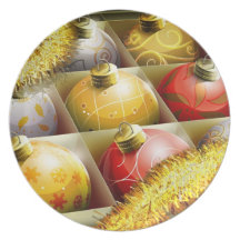 Navidad de la placa plates