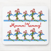 Navidad delicioso Mousepad de Candy Cane Lane Alfombrillas De Raton