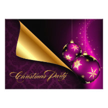 Navidad elegante del adorno del oro negro púrpura comunicados personales 
