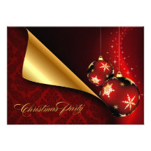 Navidad elegante del adorno del oro negro rojo anuncios  