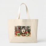 Navidad - husky siberiano - Nika Bolsas