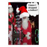 Navidad Santa y escarchado Felicitacion