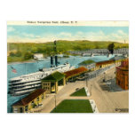 Navigation Dock, Albany NY 1924 vintage Post Card