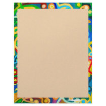 NAVINJOSHI art Borders n Golden Skyblue Base Custom Letterhead