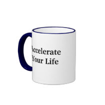navy, Accelerate Your Life Coffee Mug